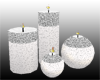 (IKY2) 4 BIG CANDLES WHT