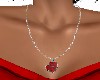 RED  HEART  NECKLACE