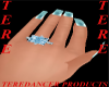 Aqua&Diamonds LH Ring