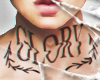 Glory neck tattoo