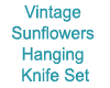 Vintage Sunflower Knives