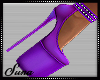 *S*Neon diva purple pump