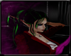 Ponytail green strips
