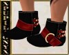 ONYX RED BLACK GOLD BOOT