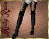 Dark Laced Pants Boots