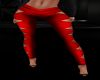 Red Cut Out Pants