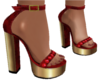 shoes sandals heel red g