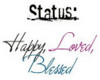 HAPPY LOVED BLESSED