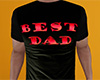 Best Dad Shirt Red (M)
