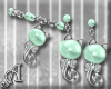 Green Pearls Cat Jewelry