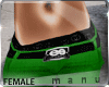 m' green 3/4 pants'|F