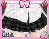 ♡ black plaid skirt