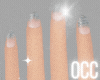 Occ. glitter ombre nails