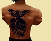 M Skull Back Tattoo
