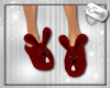 Cute Bunny Slippers Red