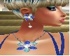blue flower jewelry