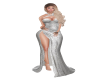Silver Glam Gown XL
