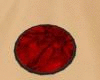 Red Crushed Velvet Round