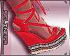 ♥ Wedges heels red