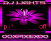 pink flower dj light