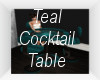Teal Cocktail Table