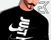 Black athletic shirt