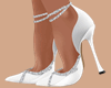 E* White Pearl Heels