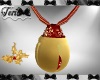 Red Gold Xmas Necklace