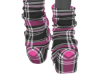 plaid purp boots