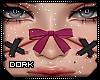 D|Magenta Stitch Bow