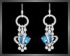 SL Blue Hearts Earrings