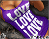 !LOVE Tank Top :Purple