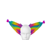 neon rainbow furry ears