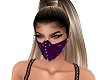 Purple Spiked Face Mask