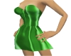 Green silk dance Dress