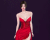 梅 red gown
