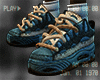 Dirty Blue Shoes