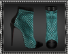 Chrome Ankle Boots Teal