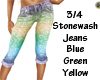 3/4 Stonewash Jeans 
