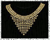 M Gold Cascade Necklace