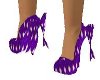 purple poke a dot heels
