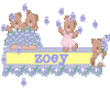 Zoey - Bear Sticker