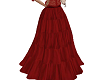 red boho skirt