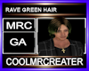 RAVE GREEN HAIR