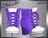 !a Sneaker Heels Purple