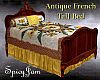 Antq French Tall Bed Ylw