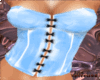 pvc goth corset blue