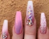 LV-Nails Pink Diamonds