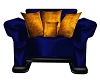 Blue n Gold Chair
