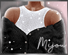 M. Black Cardigan Top